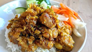 SPICY LEMONGRASS CHICKEN || VIETNAMESE GA XAO SA OT