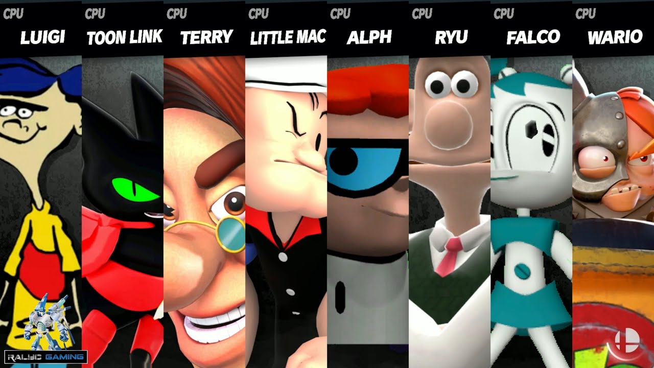 Rolf vs Mao Mao vs Hugh vs Popeye vs Dexter vs Wallace vs Jenny vs N Gin