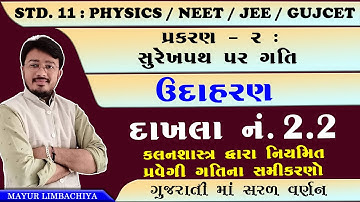 11 SCIENCE | PHYSICS | CHAPTER 2 | EXAMPLE 2.2