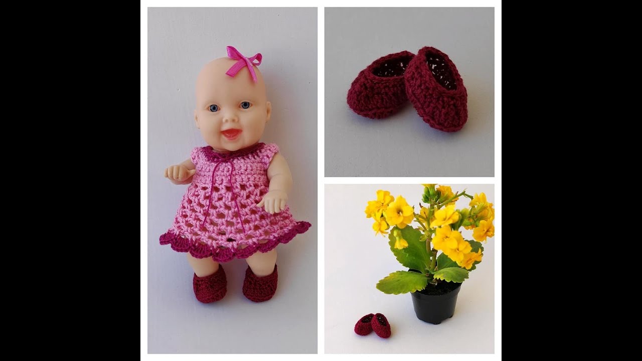 Sapatinho em crochê para boneca Mini Miudinha - passo a passo