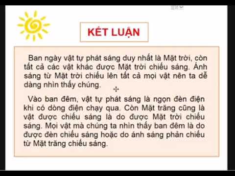 Tuần 23 - Môn khoa Học - Lớp 4 - Bài: Ánh sáng