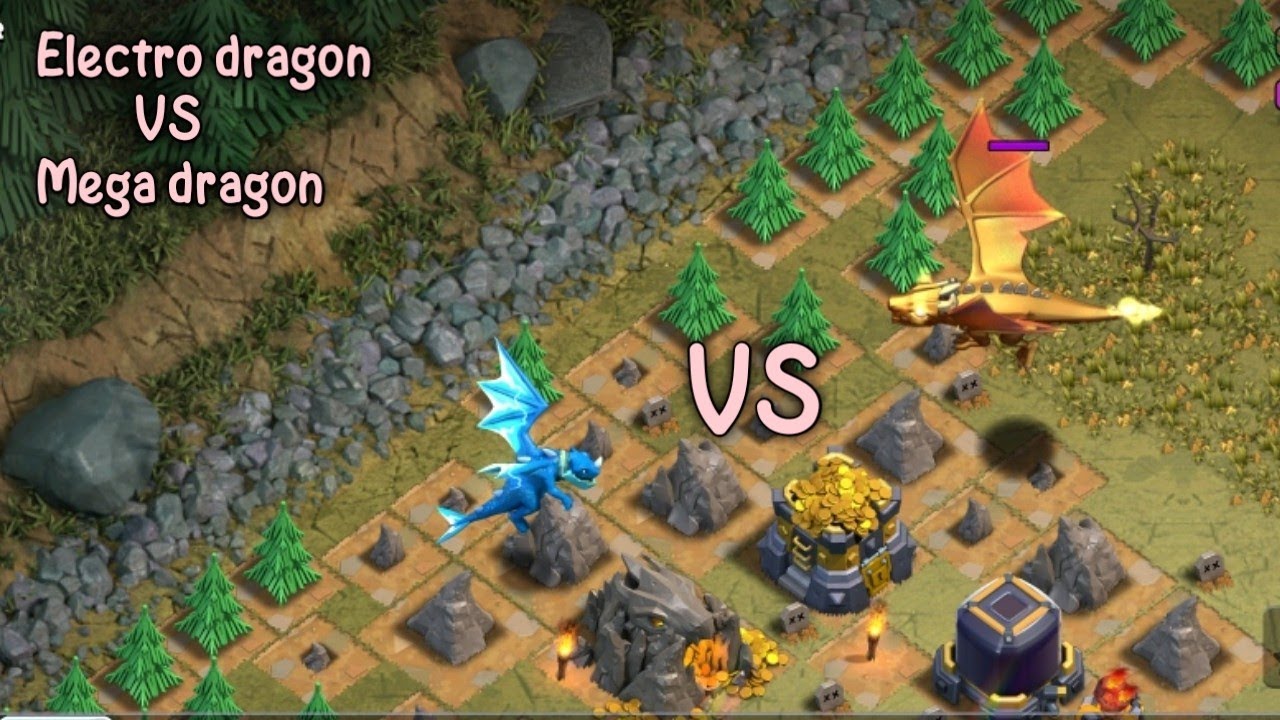 Electro Dragon MAX  VS Mega Dragon /clash of clans /trust issues