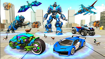 Police Tiger Robot Car Game 3D - Robot Game - Android Gameplay