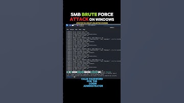 SMB⚡Brute Force | Windows Attack #hacker