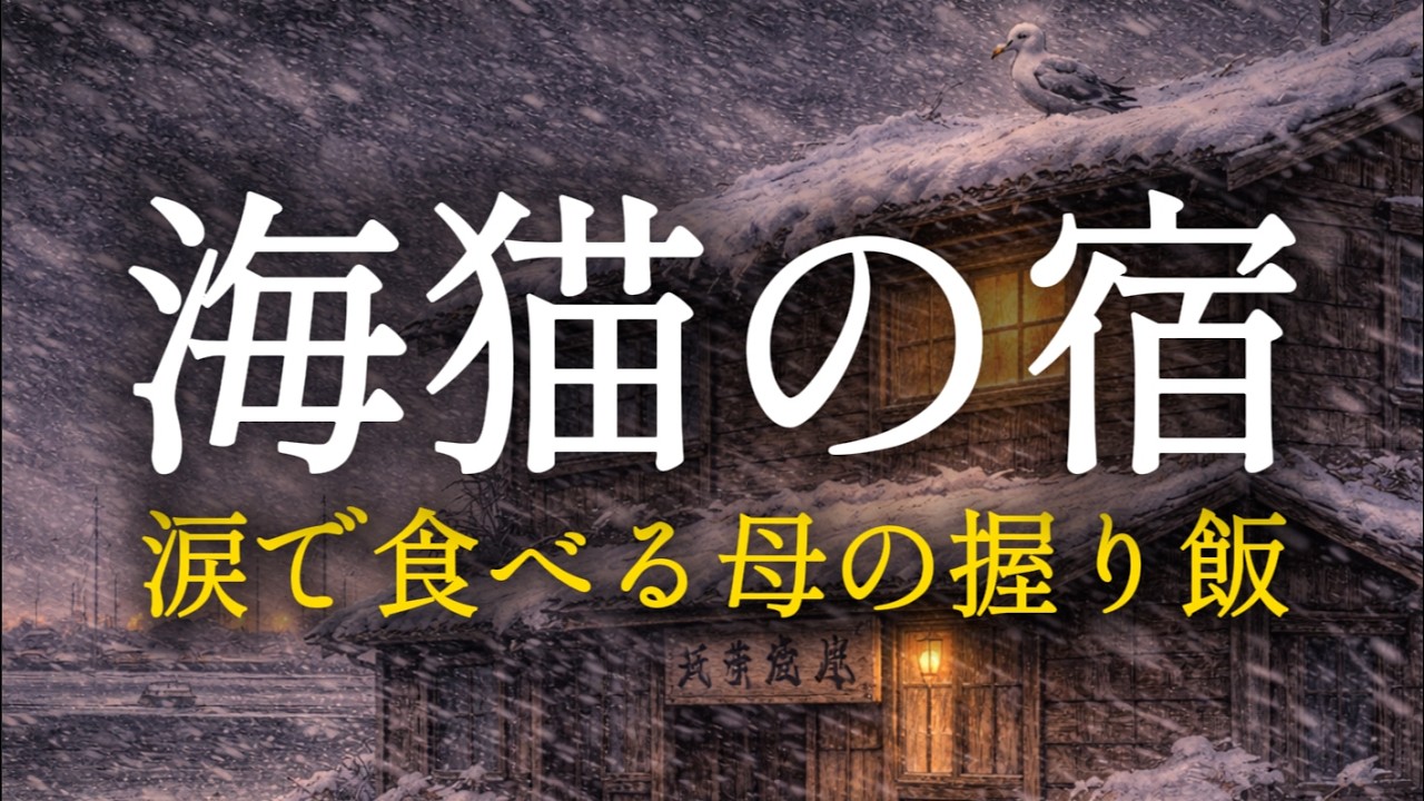 【昭和歌謡】海猫の宿 〜涙で食べる母の握り飯〜