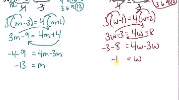 MPM1D 4.3 Solving Equations Involving Fractions Video 5