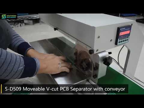 S-D509 Moveable V-cut PCB Separator with conveyor