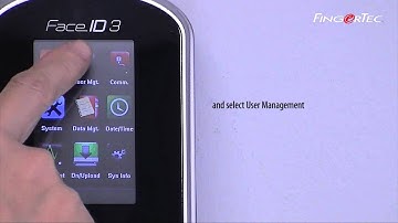 FingerTec Face ID 3 - User Management - Deleting a User