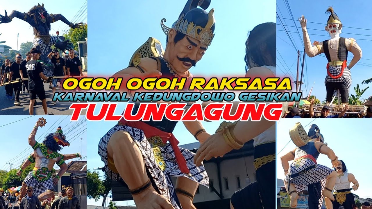 karnaval kreatif banyak ogoh ogoh karnaval kedungdowo gesikan tulungagung