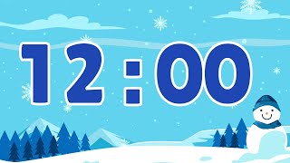 12 Minute Winter Timer (Countdown Clock With Ending Music)