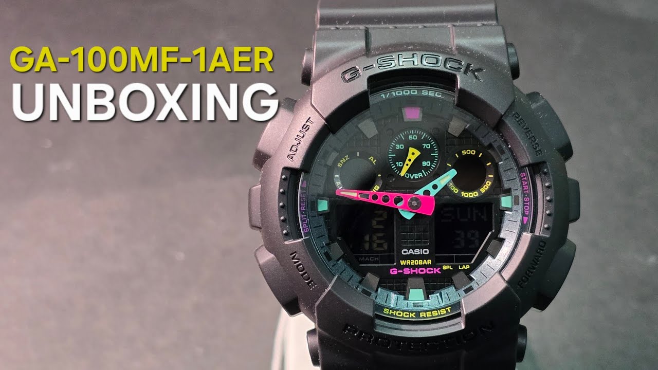 Casio G-Shock Multi-Fluorescent GA-100MF-1AER