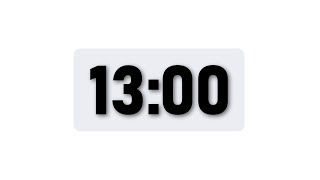 13 Minute Timer - Minimal Countdown Timer [Light Theme]