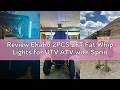 Review Ehaho 2PCS 2FT Fat Whip Lights for UTV ATV with Spring Base, Led Fatty Whip Light W/Rocker Sw