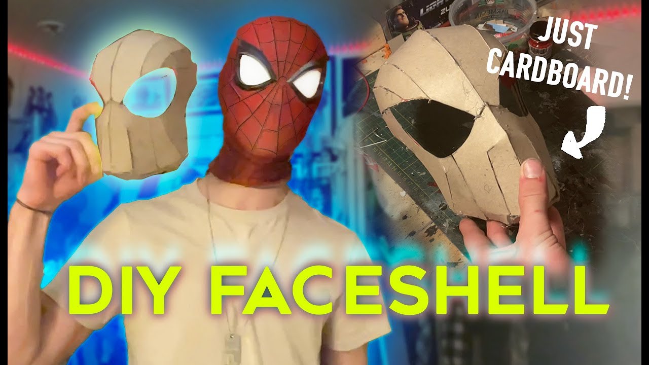 HOW TO make your own Spider-Man Faceshell. DIY CHEAP BUILD - YouTube