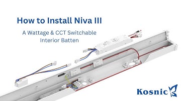 How to Install Niva III with Emergency Module and Sensor - Kosnic Lighting