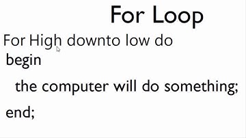 دورة الباسكال 16    الحلقات التكرارية For Loop