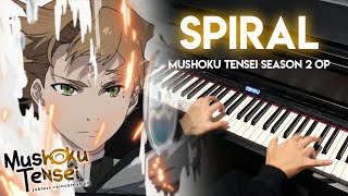 spiral - Mushoku Tensei Season 2 OP | LONGMAN (piano)