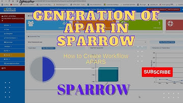 Creation of Workflow and generation of APAR in SPARROW | Online APAR in SPARROW|NPS DIGITALS