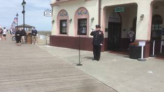 Taps on Ocean City, New Jersey Boardwalk for the National Moment Of Remembrance Memorial Day 5/25/20