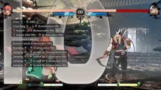 Guilty Gear -Strive- Baiken Wall Combo
