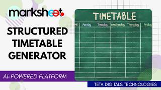Marksheet Timetable Generator: No More Clashing Periods