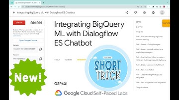 Integrating BigQuery ML with Dialogflow ES Chatbot || #qwiklabs || #GSP431 ||  [With Explanation🗣️]