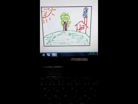 無音でペイントで絵を描く(笑)