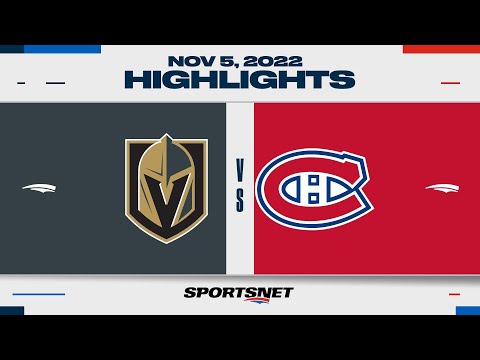 NHL Highlights | Golden Knights vs. Canadiens - November 5, 2022