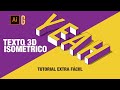 Illustrator Tutorial | Texto 3D Isométrico EXTRA FÁCIL | SUPER EASY 3D Isometric Text