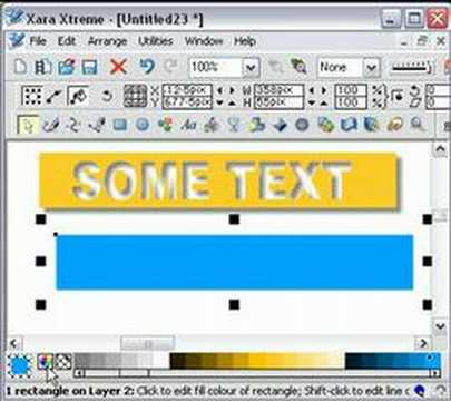 Xara Xtreme: Cut Text Effect