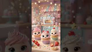 🎵Little Cupcakes 🧁🌈🎵 #babyrhymes #babypoems #babyrhymesenglish
