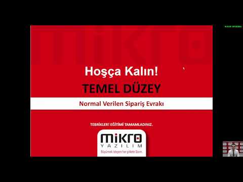 Normal Verilen Sipariş Evrakı