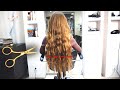 ASMR REAL HAIRCUT | CUTTING OFF HER LONG HAIR ( RELAXING )