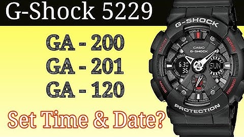 G-Shock 5229 How To Set Time & Date | Adjust GA-120 GA-200 GA-201