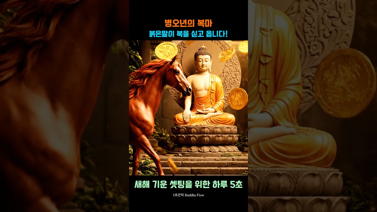 붉은말이 복을 싣고 옵니다. — The red horse arrives carrying blessings