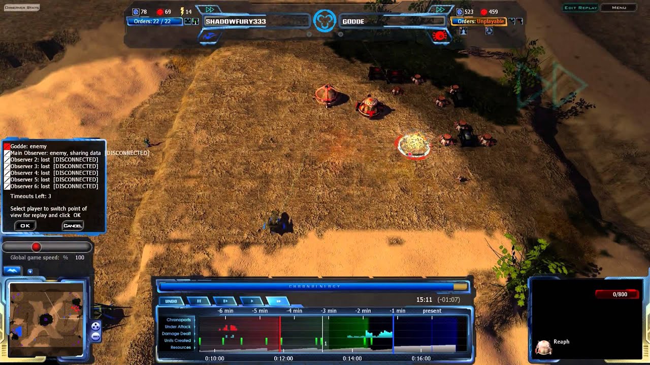 2013/04/27: Shadowfury333(V) vs Godde(C/G) on Cataclysm Ridge - Achron