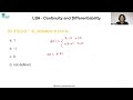 LBA Mathematics Continuity and Differentiability MCQ 39