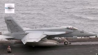 F/A-18 Hornet Catapult Launch - USS Nimitz