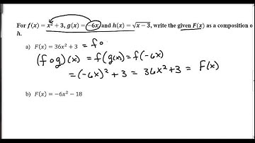 Composite Functions - 12.1