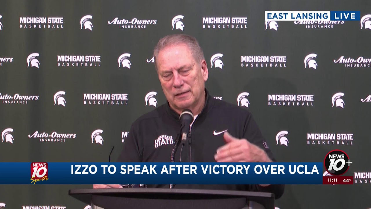 WATCH LIVE: Izzo to speak after victory over UCLA