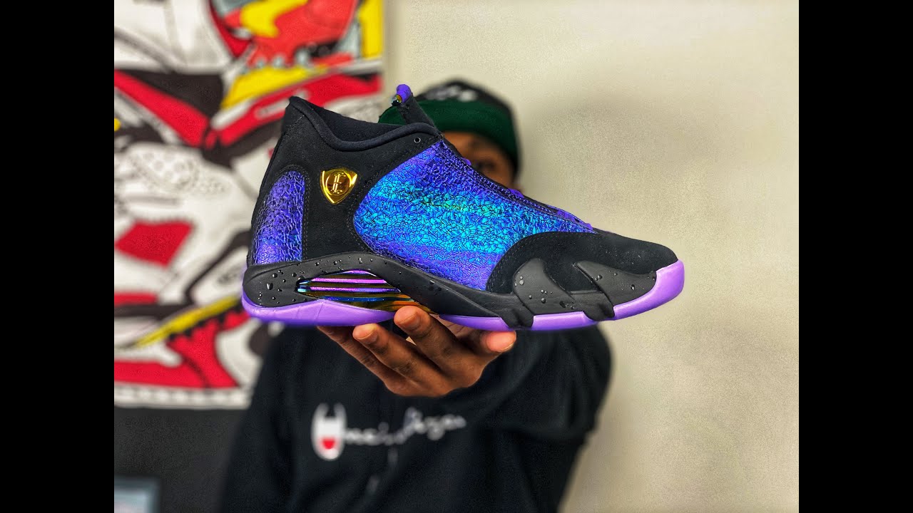 jordan 14 doernbecher on feet