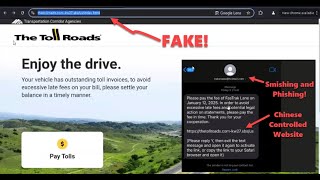 FAKE THE TOLL ROADS and FASTRAK TEXT MESSAGES