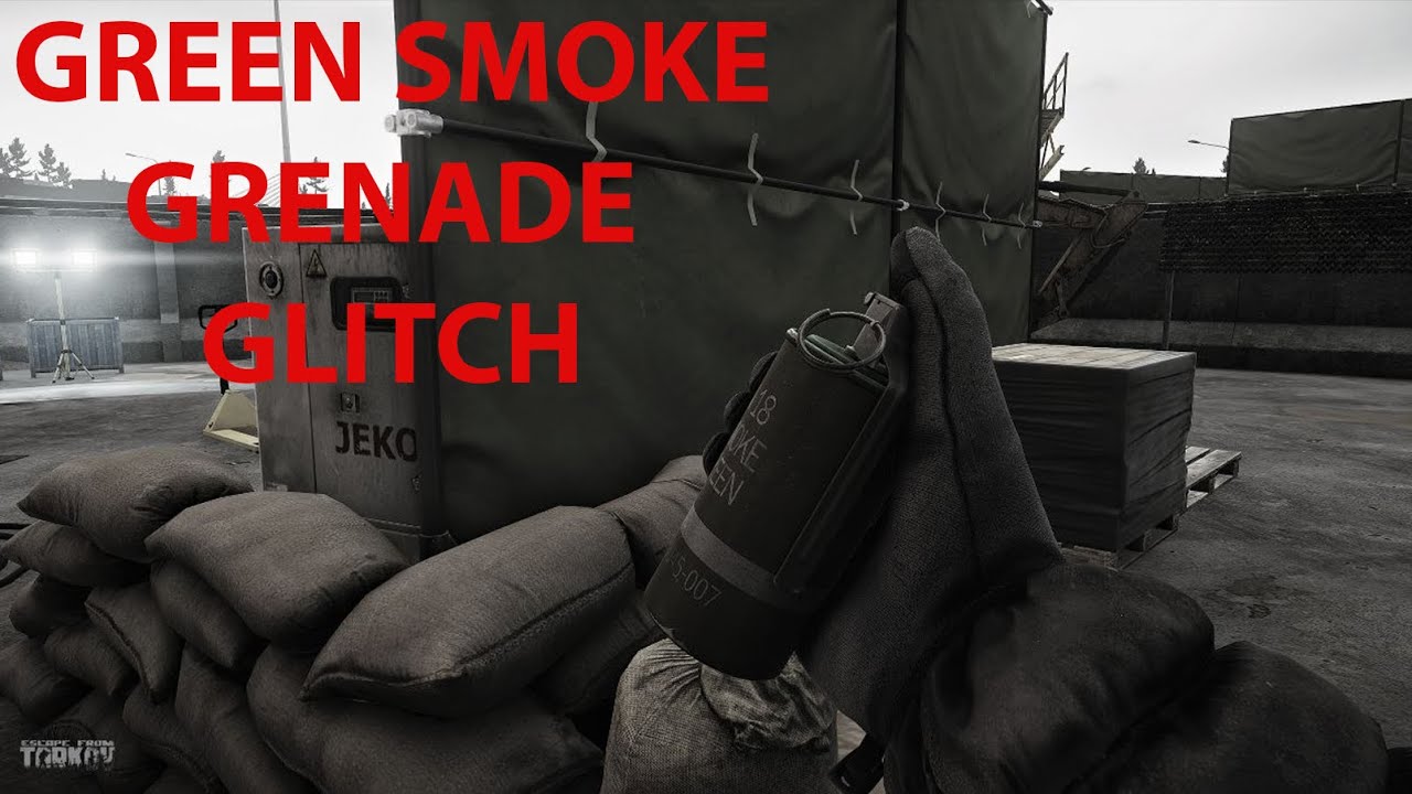 Infinite green smoke grenades glitch that BSG haven't fixed yet - EFT
