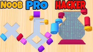 NOOB vs PRO vs HACKER in Color Roll 3D