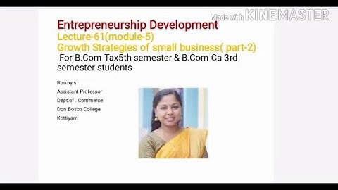 ENTREPRENEURSHIP DEVELOPMENT LECTURE-61(MODULE-5) FOR B.COM TAX S5 & B.COM CA S3 STUDENTS
