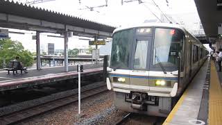 JR西日本 221系 K11編成 草津線からの普通 京都行き  南草津駅  膳所駅  20190902