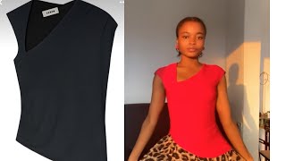How to Sew a Stylish Asymmetrical Top | Beginner Friendly Sewing Tutorial