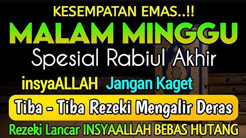 KHUSUS HARI INI, 100 RIBU MALAIKAT TURUN MEMBAWA REZEKI, PUTAR DAN DENGARKAN, REZEKI LANCAR