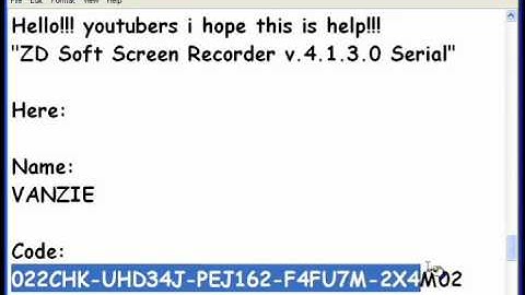 ZD Soft Screen Recorder serial key 100% works