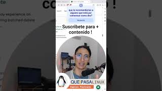 #hablemosdelinux #quepasalinux #linux #linuxeros #linuxeras #ramiropastrano #developer #devops